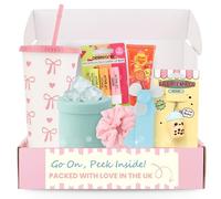 Ensemble d'accessoires de vacances d'été pour adolescentes avec gobelet avec paille et couvercle, ventilateur de poche, moule à glaçons, crème pour les mains, baume à lèvres, porte-clés mignon et