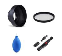 Ensemble d'accessoires d'objectif d'appareil photo 58 mm 3 étapes pliable, MC UV, kit de nettoyage pour objectif Canon EF 100 mm f/2.8 Macro USM, pour objectif Canon EF 100 mm f/2 USM