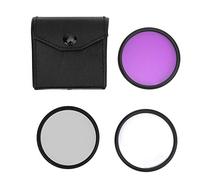 Ensemble d'accessoires d'objectif de caméra DSLR 58 mm | 3 - Pack Optical Glass Protective/CPL/FLD Lens Covers | Protection de la défense à gratter et qualité d'image