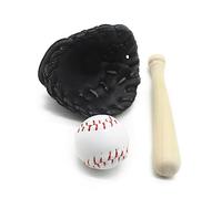 Ensemble d'accessoires doux pour nouveau-né - Batte de baseball et gants - Kit d'accessoires de studio photo pour bébé sur le thème du baseball
