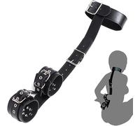 Ensemble d'accessoires en Cuir PU réglables - pour Cosplay - Noir