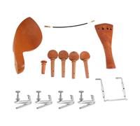 Ensemble d'accessoires et de pièces pour violon 4/4 en bois de jujubier naturel, avec système d'accordage fin.