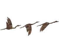 Ensemble d'accessoires muraux décoratifs en métal peint à la main (3 pièces) | Finition antique | Dimensions : 11 x 16 cm, 14 x 22 cm, 18 x 27 cm | Art unique pour la décoration de la maison