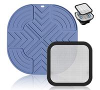 Ensemble D'accessoires Ni-nj-a Cr-is-pi avec Protège-Éclaboussures et Coussinet en Silicone Épaissi Accessoires Air Fryer pour Ni-nj-a Cr-is-pi Air Fryer FN101GY FN101EUST et FN101EUSG 3.8L/1.4L