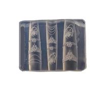 Ensemble d'accessoires portables en silicone multi-usages pour nail art, bijoux et projets de coutume, ensemble réutilisable