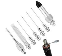 Ensemble D'accessoires Pour Aiguille À Graisse - Kit De Buse Pour Aiguille À Graisse Avec Outil D'assemblage D'injecteur De Graissee, Comprend 5 Buses, 1 Distributeur De Graissee, 1 Adaptateur De Mame