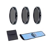 Ensemble d'accessoires pour appareil photo comprenant un ensemble de filtres ND2 ND4 ND8 et une pochette de filtre pour objectif Sony FE 16-35 mm f/2.8 GM avec appareil photo Sony a3000 a5000 a5100