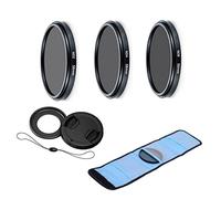 Ensemble d'accessoires pour appareil photo Panasonic Lumix DMC LX10 avec filtres ND2 ND4 ND8, bague d'adaptation, pochette filtrante noire