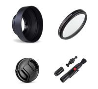 Ensemble d'accessoires pour Appareil Photo Pentax K-1 Mark II avec Objectif Pentax HD PENTAX-D FA 28-105 mm f/3.5-5.6 Ed DC WR avec Pare-Soleil Pliable en 3 étapes, Filtre UV