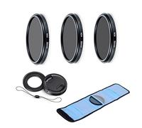 Ensemble d'accessoires pour appareil photo Ricoh GR II, GR III comprenant un ensemble de filtres ND2 ND4 ND8, une bague d'adaptation, une pochette filtrante noire