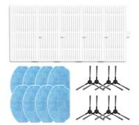 Ensemble d'accessoires pour aspirateur avec brosses latérales, filtres HEPA et serpillères en microfibre pour Conga M10 M10 Leaf 000 pour BR151 BR153 (B)
