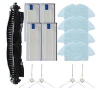Ensemble d'accessoires pour aspirateur bObsweep Bob PetHair avec brosse principale, brosses latérales, filtres et serpillères conçus pour un nettoyage fiable du sol (A)