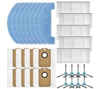 Ensemble d'accessoires pour aspirateur compatible avec Tesla, Robostar Iq400 Plus, Midea S5 Plus et Conga 2299 Ultra - Filtre, serpillère, sac et brosse latérale pour un nettoyage efficace de la