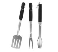 Ensemble D'accessoires Pour Barbecue - Kit D'accessoires Pour Barbecue 3 Pièces | Pince À Spatule En Acier Inoxydable, Fourchette Avec Trou De Suspension, Accessoires De Barbecue, Pince À Steak Frit P