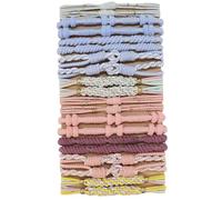 Ensemble d'accessoires pour cheveux Boho, 20 pièces d'attaches et bracelets en nylon sans dommage pour femmes et filles, épais/fin/3 pouces