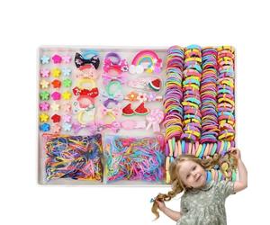 Ensemble D'accessoires Pour Cheveux De Petites Filles, Collection De Cadeau | Présente des motifs lumineux qui ajoutent une touche amusante aux coiffures de les jours.