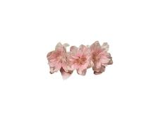 Ensemble d'accessoires pour cheveux ethniques traditionnels du Yunnan Dai - Épingles à cheveux faites à la main avec perles pour spectacles latins/classiques, mariages et événements culturels (rose