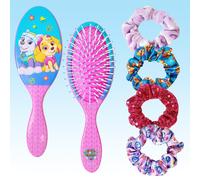 Ensemble d'accessoires pour cheveux Luv Her Paw Patrol : brosse d m lante de 23 cm, 4 chouchous et lastiques pour filles