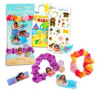 Ensemble d'accessoires pour cheveux Moana - Ensemble avec 3 pinces à cheveux Moana et 2 chouchous Moana et autocollants, plus | Accessoires pour cheveux Moana 2 pour petites filles