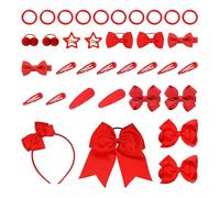 Ensemble D'Accessoires Pour Cheveux Roux De 35 Pièces, Une Variété De Combinaisons De Cordes À Cheveux En Épingle À Cheveux, Des Accessoires De Coiffure Pour Filles, Des Coffrets Cadeaux Exquis.