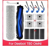 Ensemble D'Accessoires pour Ecovacs Deebot T80 OMNI Aspirateur : Brosses Principales Latérales Sacs à Poussière Filtres.
