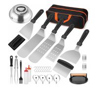 Ensemble d'accessoires pour plancha Blackstone (29 pièces) - Outils en acier inoxydable de qualité supérieure pour une expérience de cuisson parfaite