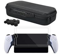 Ensemble d'accessoires pour portail PS, étui de transport rigide livré avec 2 films protecteurs d'écran et 8 capuchons de pouce pour lecteur à distance PlayStation Portal.