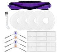 Ensemble d'accessoires pour robot Narval for Freo 12 pièces avec brosse principale, brosses latérales, lingettes et outil de nettoyage, chiffons en microfibre réutilisables, compatible avec Narwhal