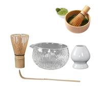 Ensemble d'accessoires pour thé matcha, bol matcha et cuillère | Outils de fabrication de thé traditionnels exquis et polyvalents, kit complet pour la détente à la maison, au bureau