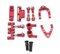 Ensemble D'Accessoires Pour Voitures Wpl D12 Rc, Bras Oscillant Supérieur Et Inférieur, Tasse De Direction Adaptateur Hexagonal, Pièces De Mise À Niveau