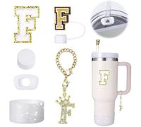 Ensemble d'accessoires Stanley Cup de 6 pièces pour gobelets de 30 et 40 oz avec poignée comprenant un couvercle de paille un p