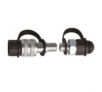 Ensemble d'accouplement hydraulique haute pression fabriqué en acier au carbone avec filetage extérieur et verrouillage à vis pour tuyaux d'huile Zg3/8 spécification port 8 mm connecteur droit à