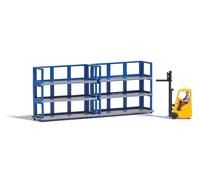 Ensemble D'Action : Chariot Élévateur Avec Rack Élevé N Gauge Busch 8280