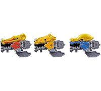 Ensemble d'action figures Bandai Kishiryu Sentai Ryusoulger DX Ryusoul Set 02 - Action figures - MukiMukisoul, Chiisasoul, Migakesoul - Pour enfants et adolescents - Taille unique - Jaune - Tokusatsu
