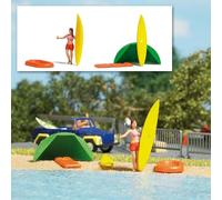 Ensemble D'Action Sur La Plage HO/OO Échelle Busch 7943