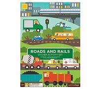 Ensemble d'activités d'autocollants pour routes et rails