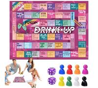 Ensemble d'activités de fête - en Cuir, mécanisme de Lancer de dés, activité Sociale pour Adultes, Configuration de Table Portable | 14 Ans Convient aux soirées sociales, divertissements, Soir