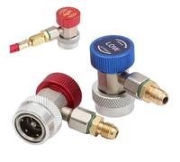 Ensemble d'adaptateur R134A 2PCS pour les systèmes AC automobile, les raccords de coupleur à haute pression pour l'entretien du climatiseur et la recharge de réfrigérant en voiture