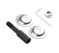 Ensemble d'adaptateurs de broche en acier gauche plus filetage M10 droit pour meuleuse d'angle et banc pour meuleuse de conversion d'arbre, broche et outils de fixation de puissance de polissage