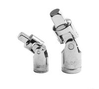 Ensemble d'adaptateurs de clé à douille avec joint pivotant pour cliquets de 1/4", 3/8" et 1/2", barre d'extension en acier au chrome vanadium pour espaces restreints (6,35 + 9,5)