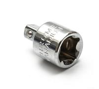 Ensemble d'adaptateurs de clé à douille pour douilles de 1/4", 3/8", 1/2", outil convertisseur femelle vers mâle pour mécanicien et bricolage, construction en acier, comprend 6 P (3/8-1/4)