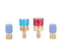 Ensemble d'adaptateurs de coupleurs rapides avec coupleurs rapides côté haut/bas, agent de refroidissement, adaptateur de connecteur de tuyau pour coupleur rapide côté haut/bas R1234YF