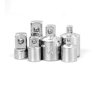 Ensemble d'adaptateurs de douille avec convertisseur femelle vers mâle 1/4", 3/8", 1/2", réducteur de taille de clé et adaptateur d'extension de douille pour outils à cliquet, convertisseur
