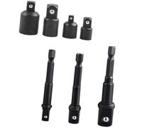 Ensemble d'adaptateurs de douille interchangeables avec tige d'extension pour outil de 1/4 3/8 1/2 pouce carré adaptateur de douille