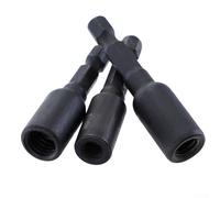 Ensemble d'adaptateurs de douille M6 M8 M10 en matériau CrMo avec tige hexagonale de 6,35 mm, compatible avec écrous d'insertion ou installation à vis à double extrémité (B)