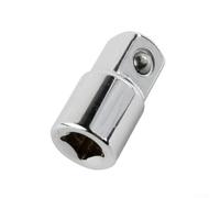 Ensemble d'adaptateurs de douille pour cliquets 1/4", 3/8", 1/2" - Outil convertisseur femelle vers mâle avec construction en acier durable, comprend 6 pièces à main rouge (D)