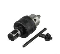 Ensemble d'adaptateurs de mandrin de perceuse 1,9 cm vers tige conique B16, convertisseur Weldon et tige générale avec filetage /2-20UNF, kit de mandrin à clé à 3 mâchoires pour perceuses et tour-2