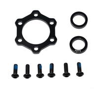 Ensemble d'adaptateurs de moyeu de vélo 15 x 100 mm à 110 mm avant 12 x 142 mm à 148 mm arrière Kit de conversion facile à installer sans outil (avant avec logo)