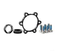 Ensemble d'adaptateurs de moyeu de vélo pour kit de conversion Boost avant 15 x 100 mm à 110 mm arrière 12 x 142 mm à 148 mm en alliage d'aluminium finition noire avec boulons et rondelles inclus pour