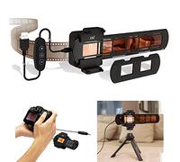 Ensemble d'adaptateurs de numérisation de film comprenant une boîte lumineuse USB 95 + 6500 K avec 10 niveaux réglables, support de montage coulissant pour 2 diapositives montées de 35 mm, support de